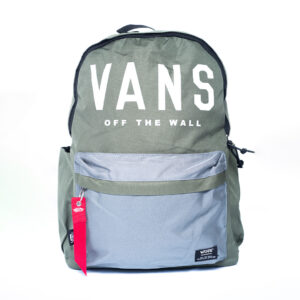 Maleta Maletin Vans Colegio Universidad Verde Oliva Gris Contraentrega